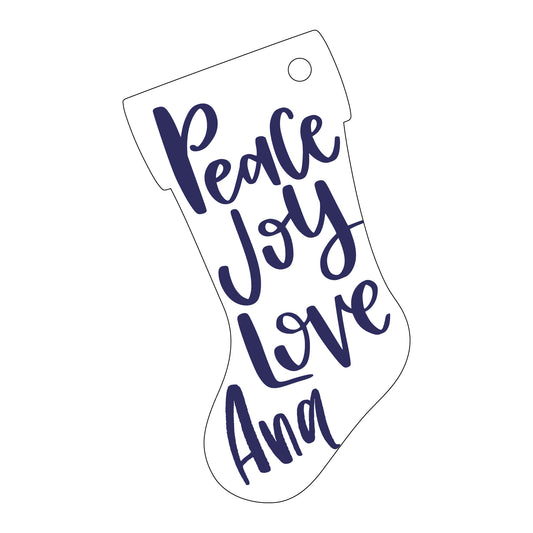peace love joy specialty tag - T275