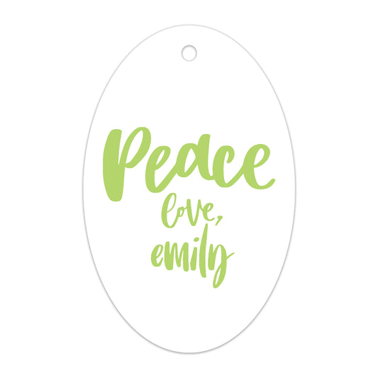 peace specialty tag - T295