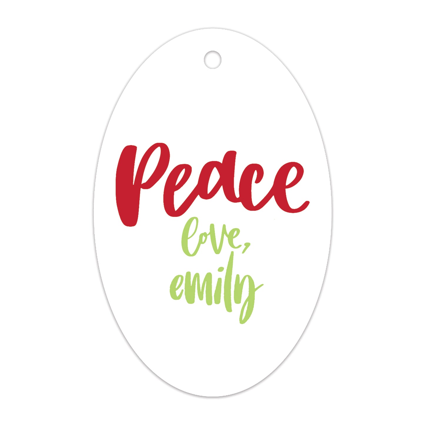 peace specialty tag - T295