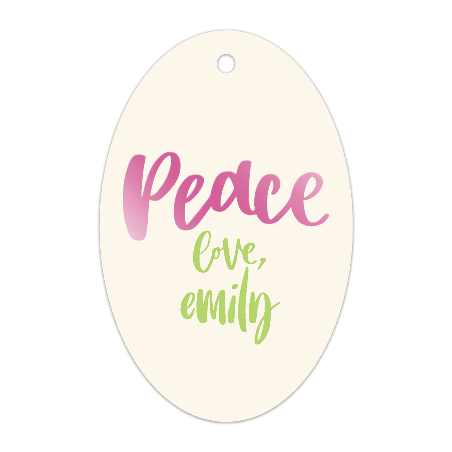 peace specialty tag - T295