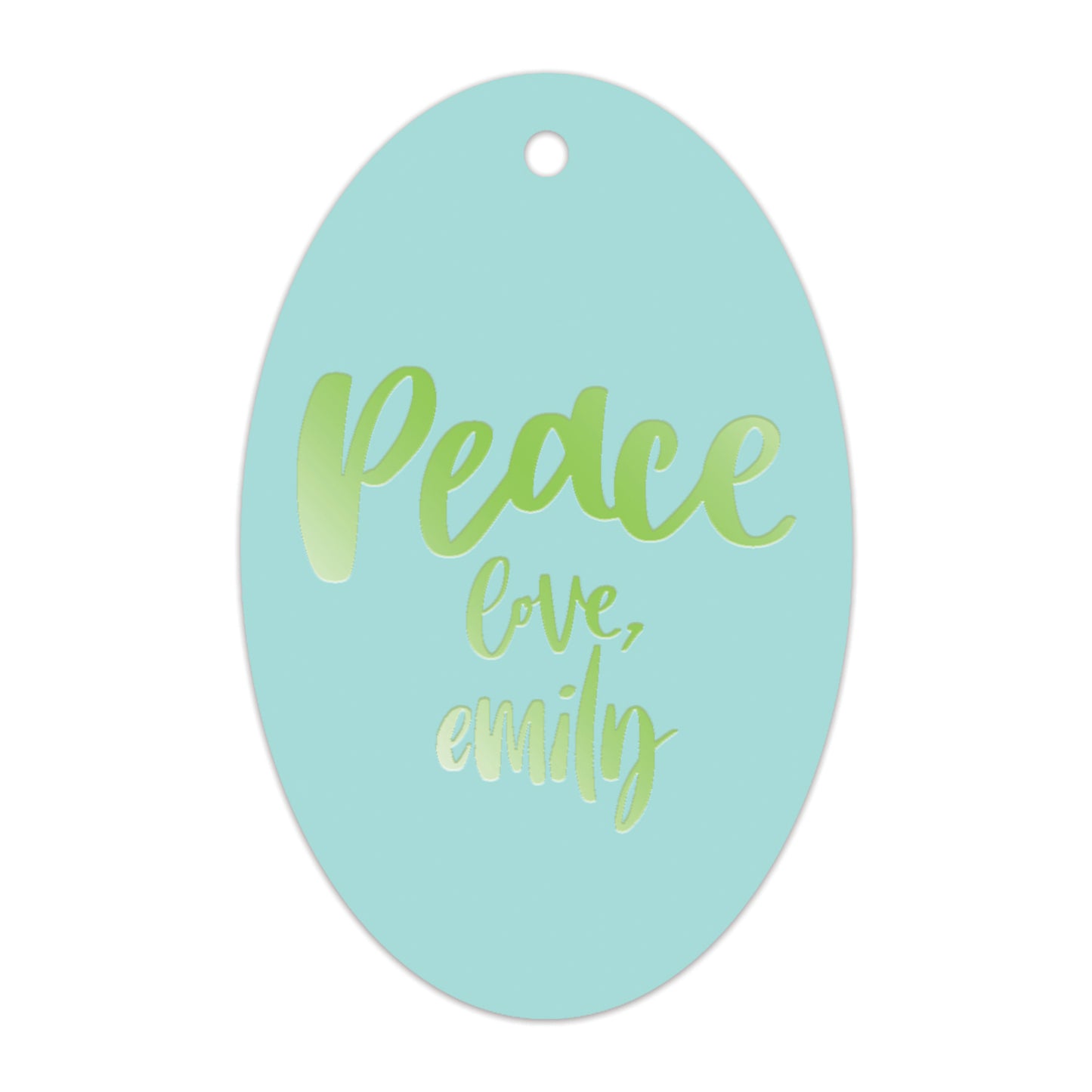 peace specialty tag - T295