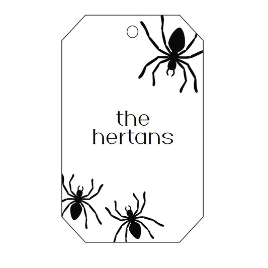 halloween spiders specialty tag - T499