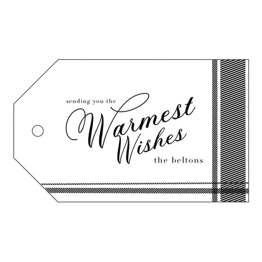 warmest wishes specialty tag - T513