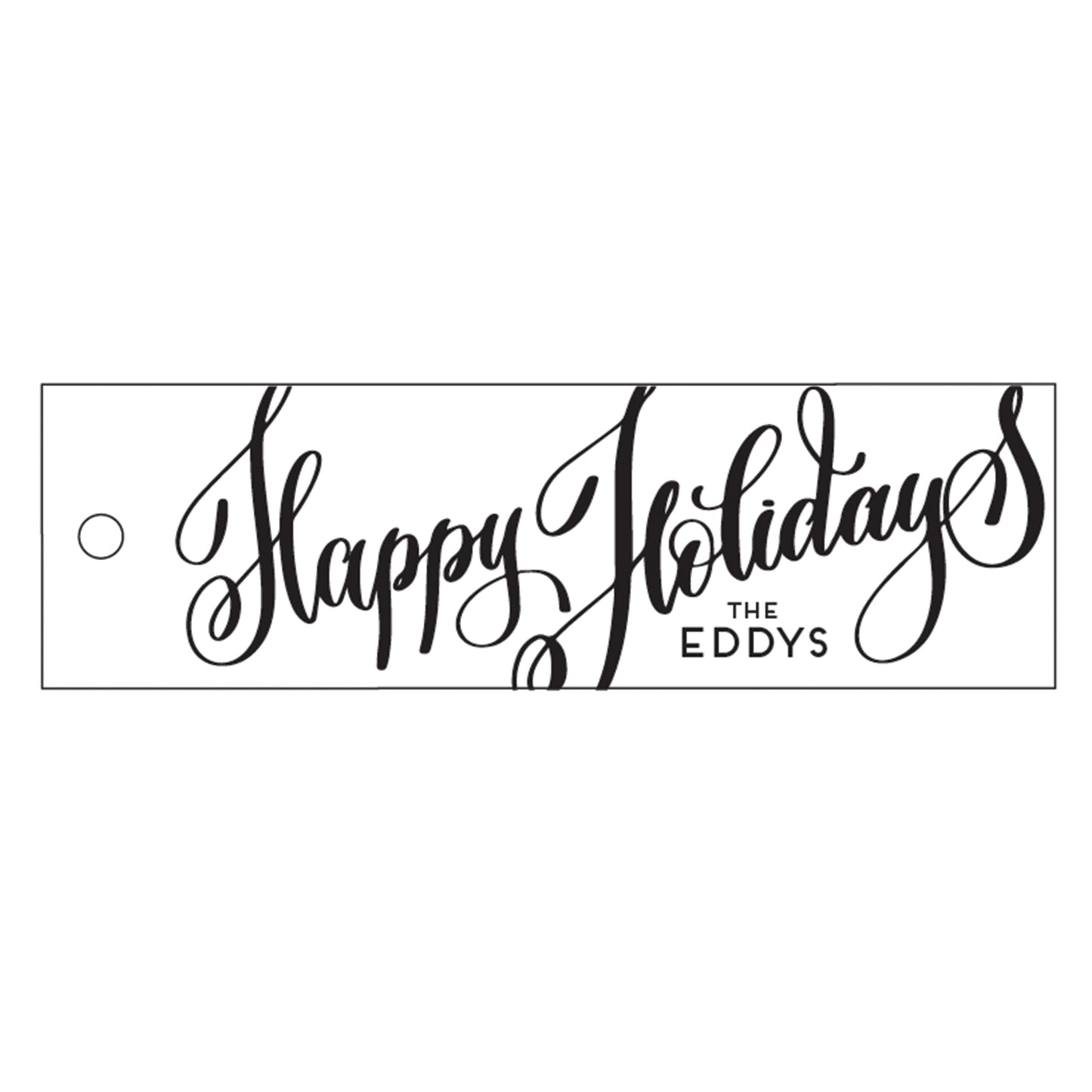 happy holidays specialty tag - T517