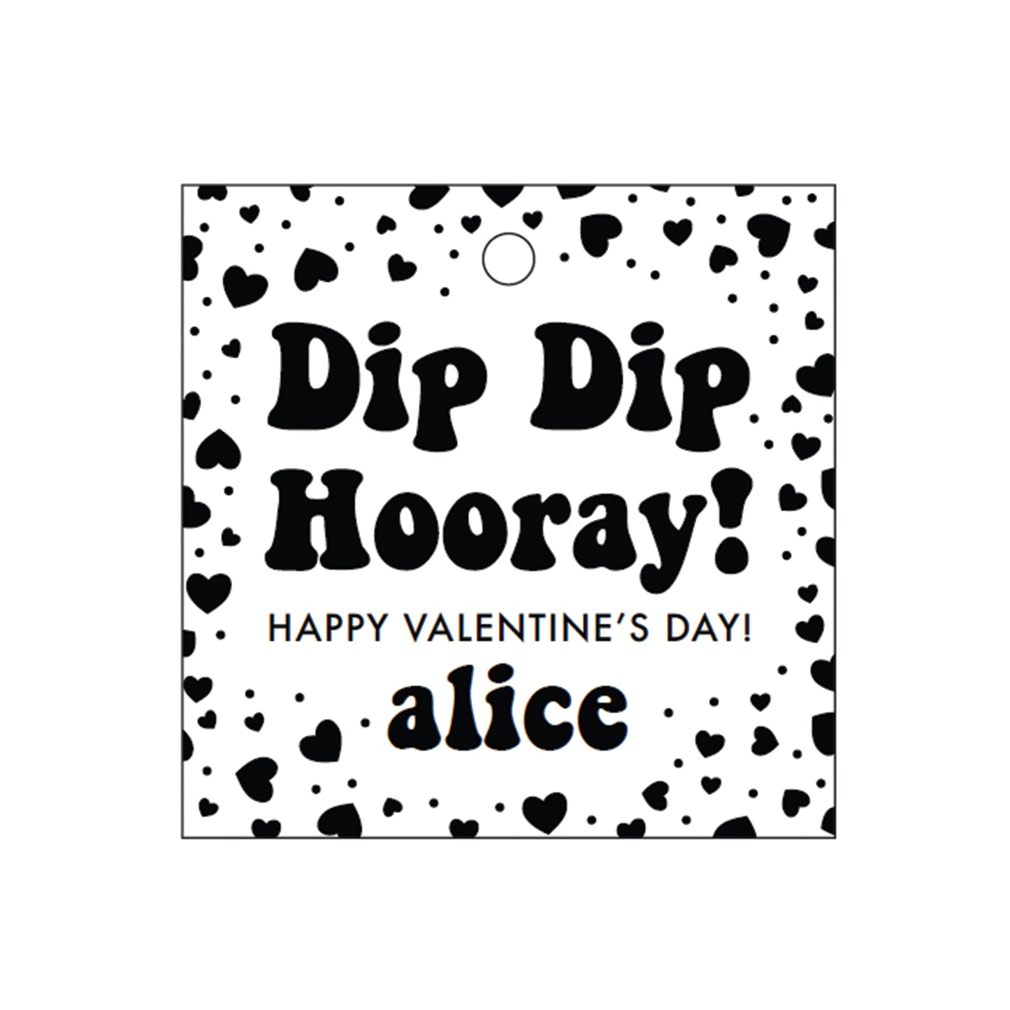 dip dip hooray specialty tag - T526