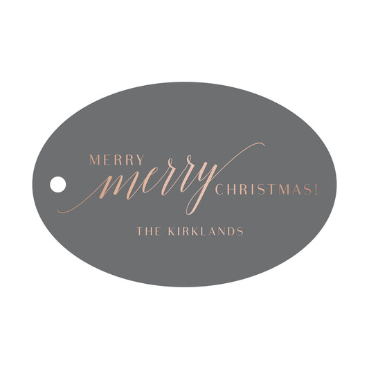 merry merry christmas specialty tag - T166