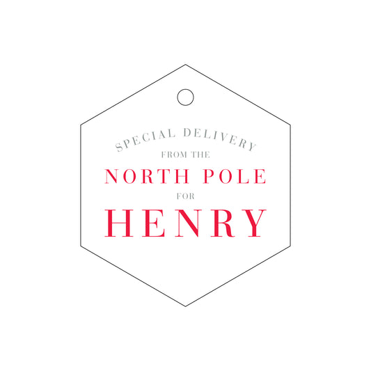 north pole santa delivery specialty tag - T195