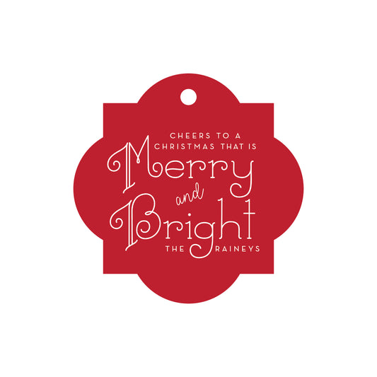 merry & bright specialty tag - T268