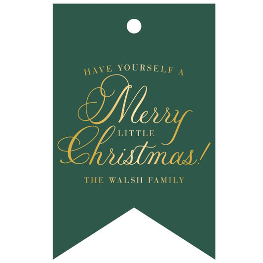 merry little christmas specialty tag - T300