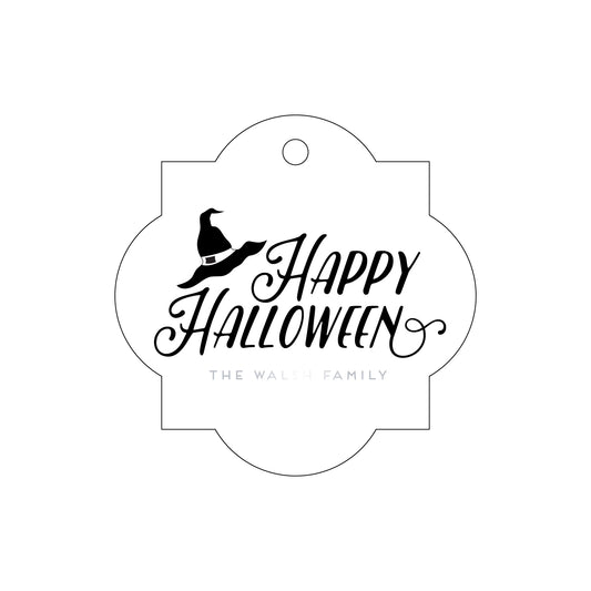 halloween witch's hat specialty tag - T302