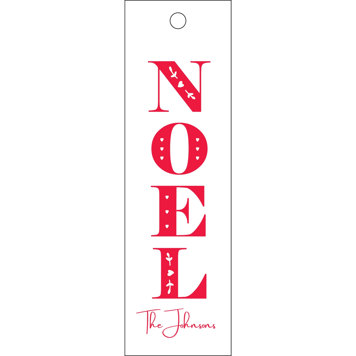 noel stacked specialty tag - T346