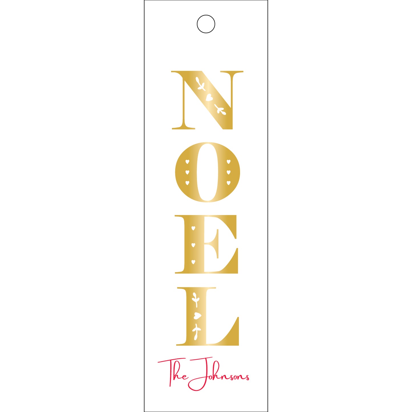 noel stacked specialty tag - T346