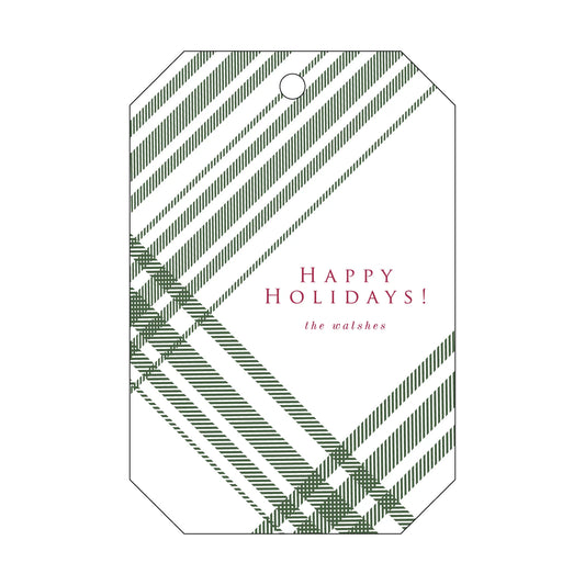 happy holidays specialty tag - T437