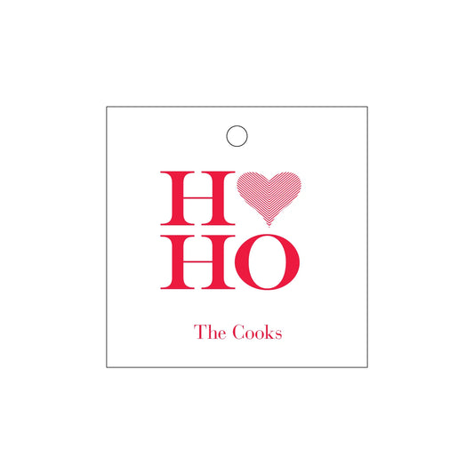 ho ho christmas love specialty tag - T457