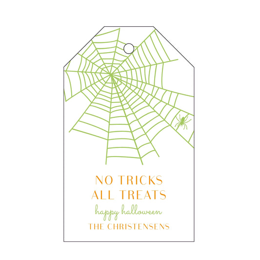 halloween spider web specialty tag - T493