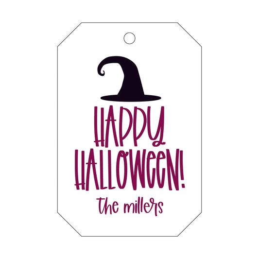 halloween witch's hat specialty tag - T500
