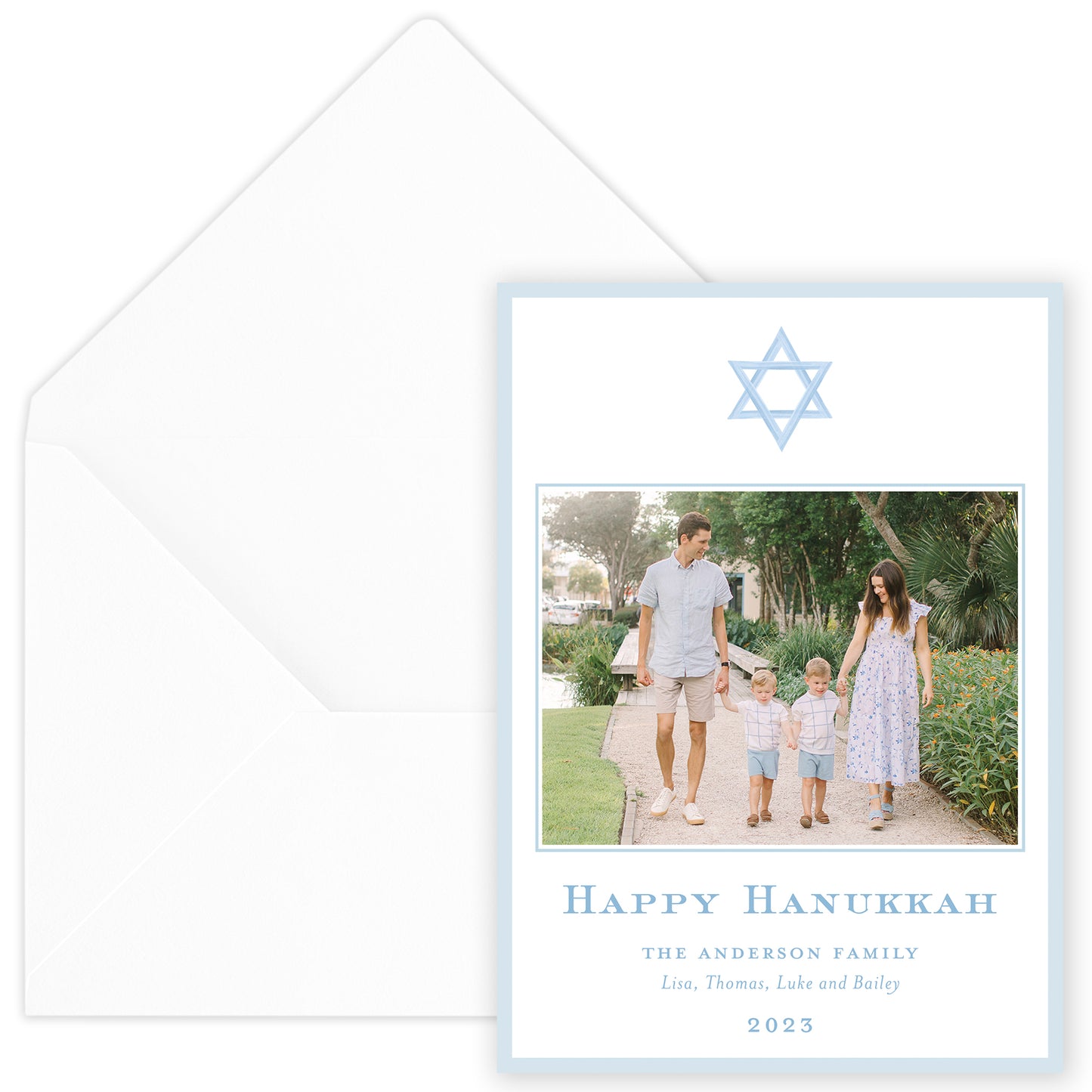 happy hanukkah holiday card