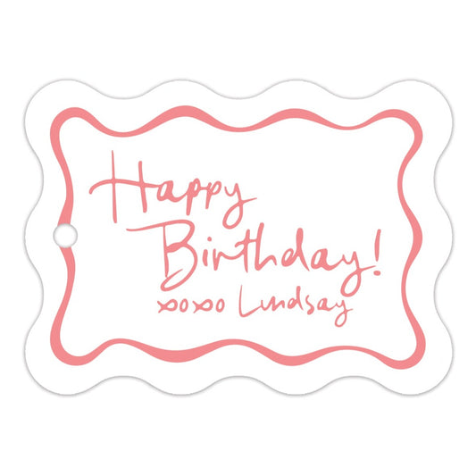 wavy birthday specialty tag - T535