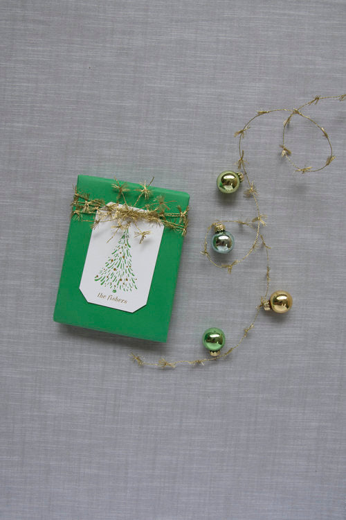 christmas tree specialty tag - T277