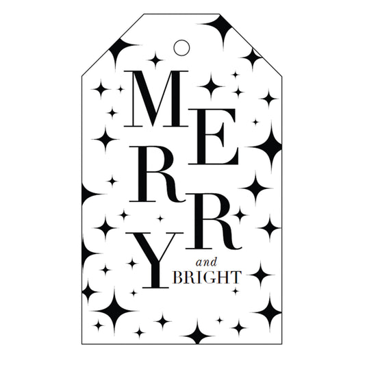merry & bright disco specialty tag - T511