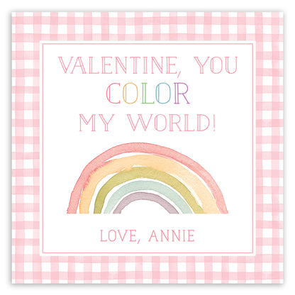 you color my world pink valentine printable