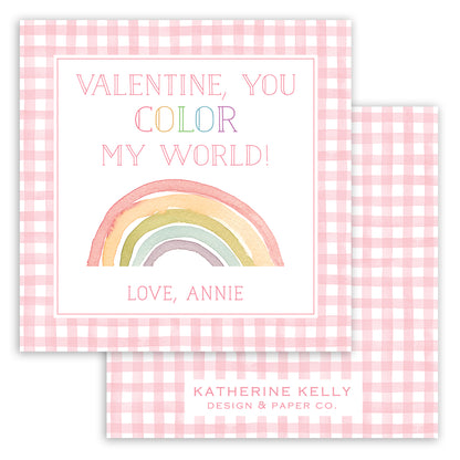 you color my world pink valentine printable