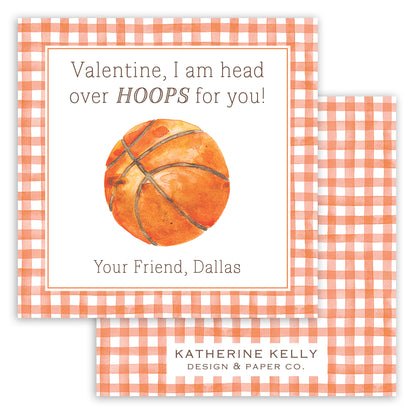 basketball valentine printable