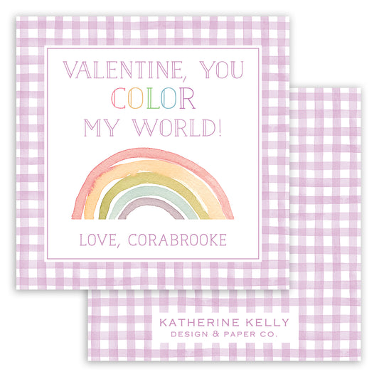 you color my world purple valentine