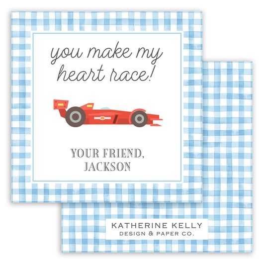 you make my heart race valentine printable