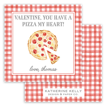 red pizza my heart valentine printable