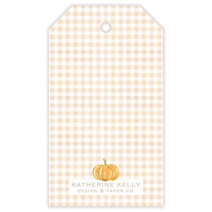 fall pumpkin party favor tag