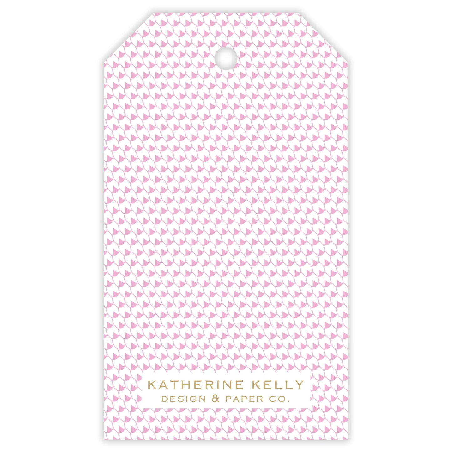 pink herend bunny easter tag