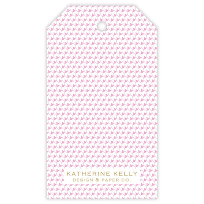 pink herend bunny easter tag