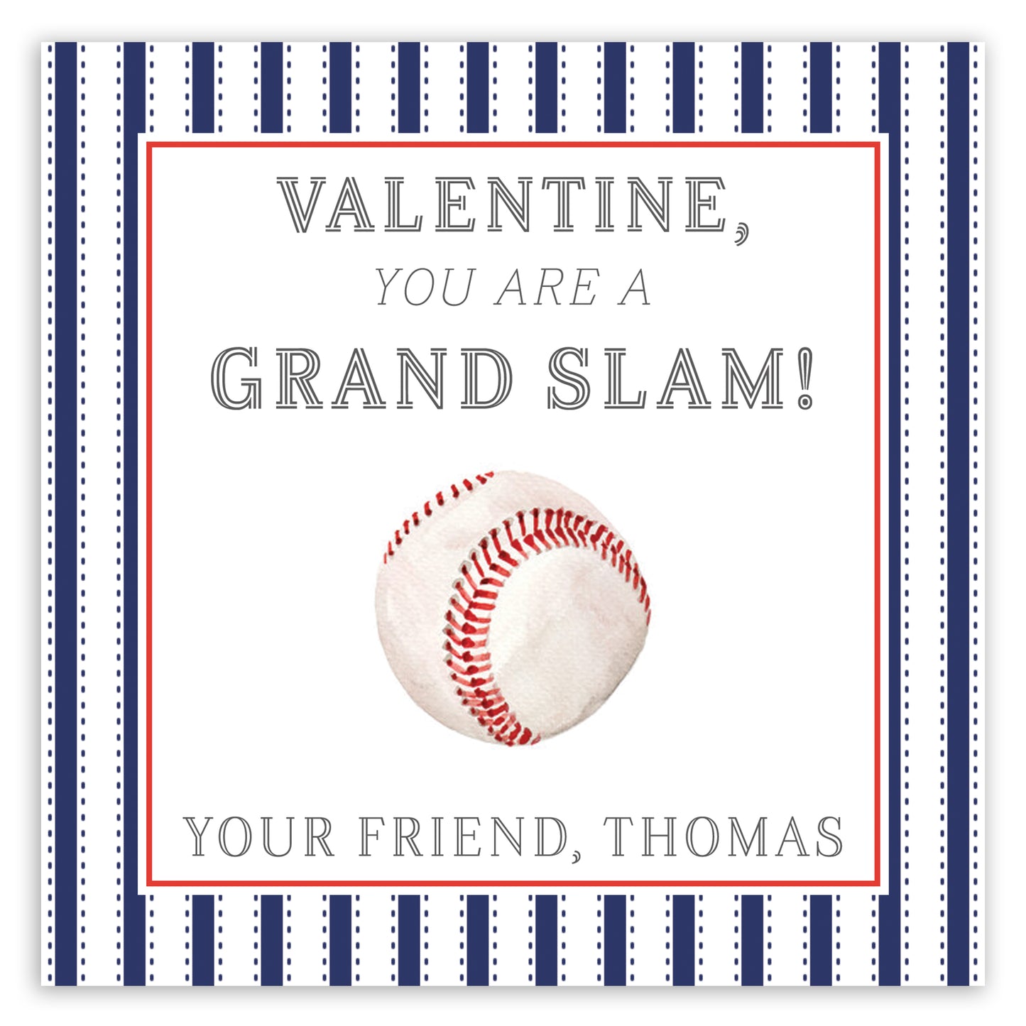 baseball valentine