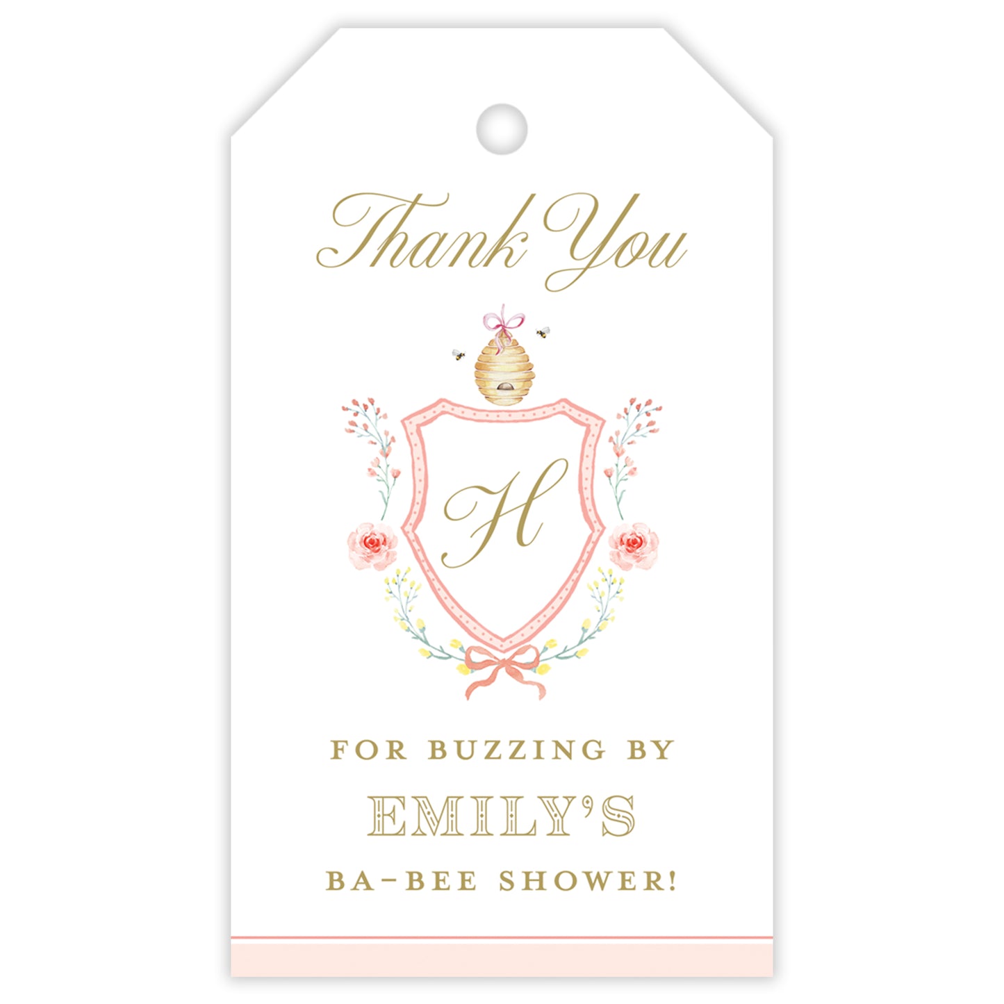 mommy to bee shower party favor tag