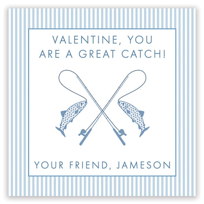 fishing pinstripe valentine