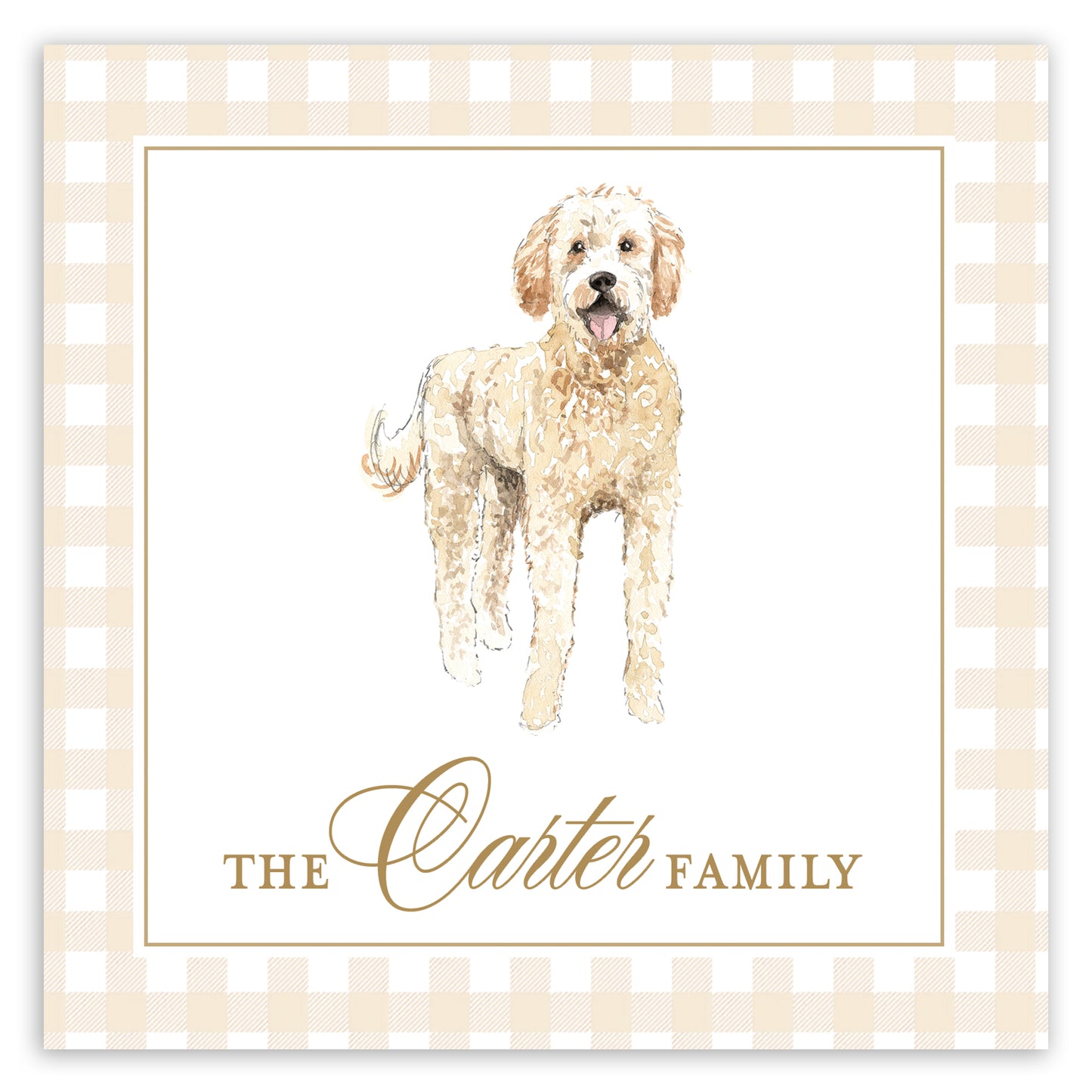 goldendoodle enclosure card