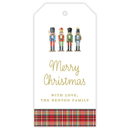 nutcracker personalized gift tag