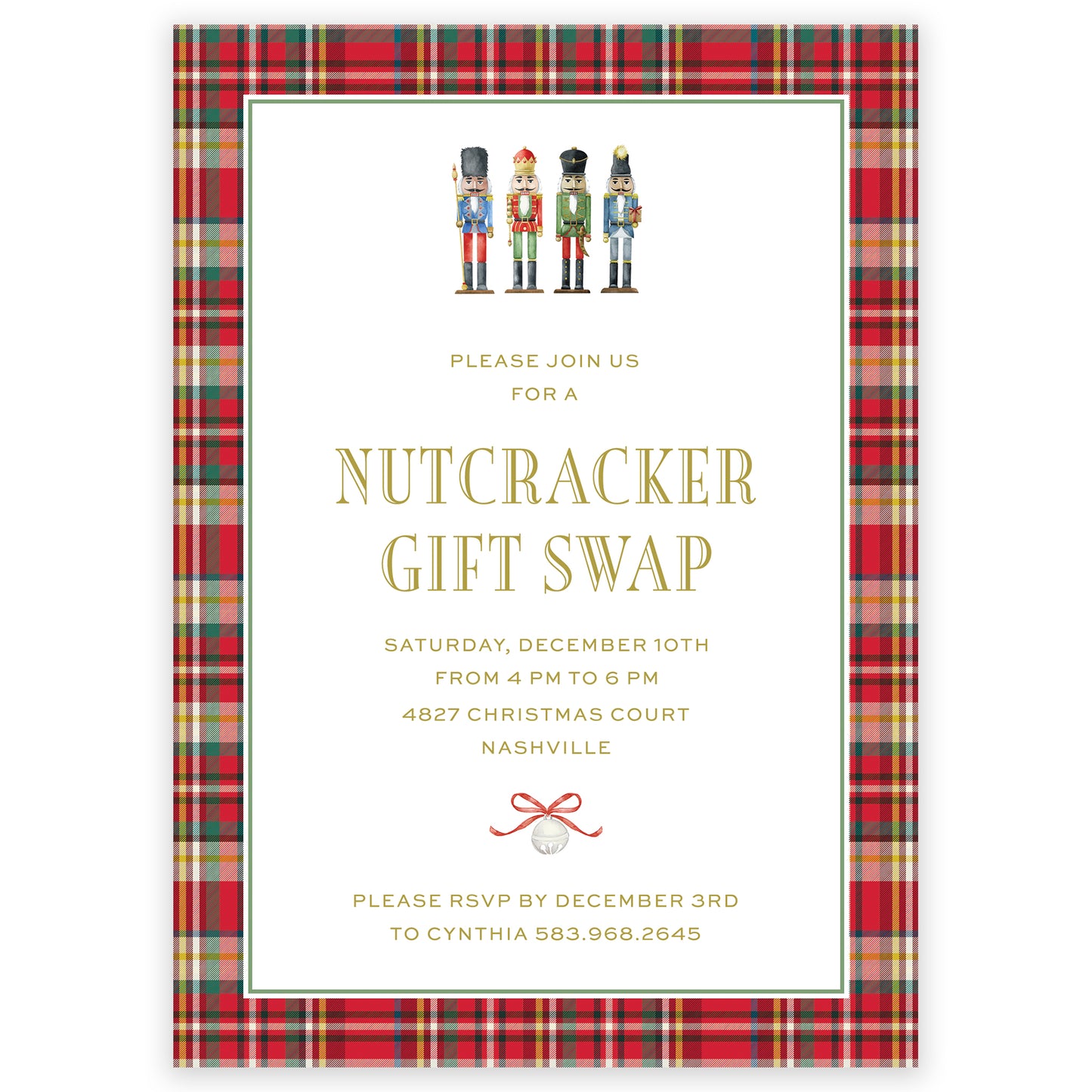 nutcracker holiday party invitation