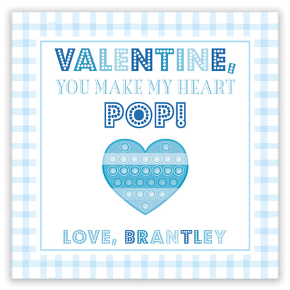 blue pop-it valentine