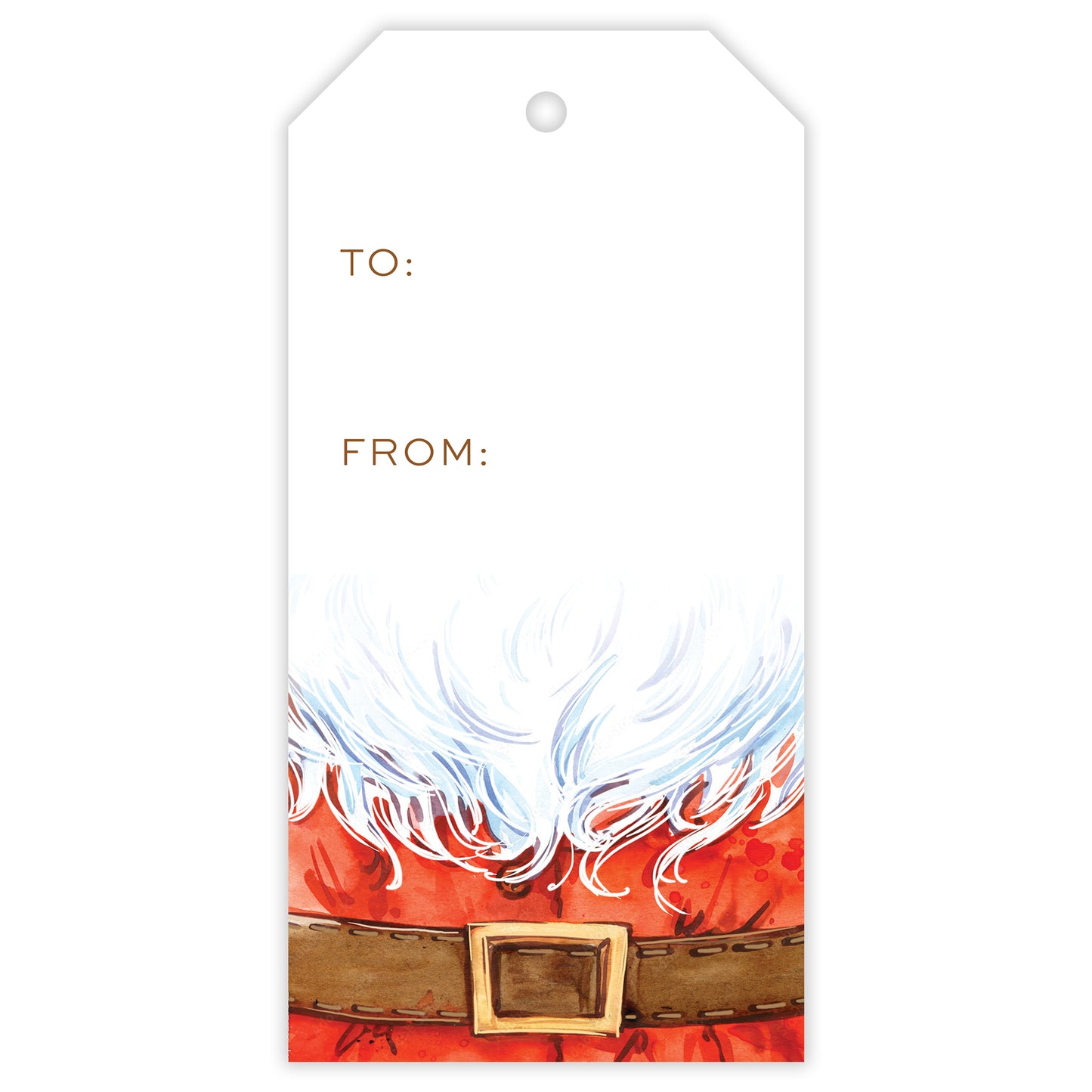 santa claus fill-in gift tag