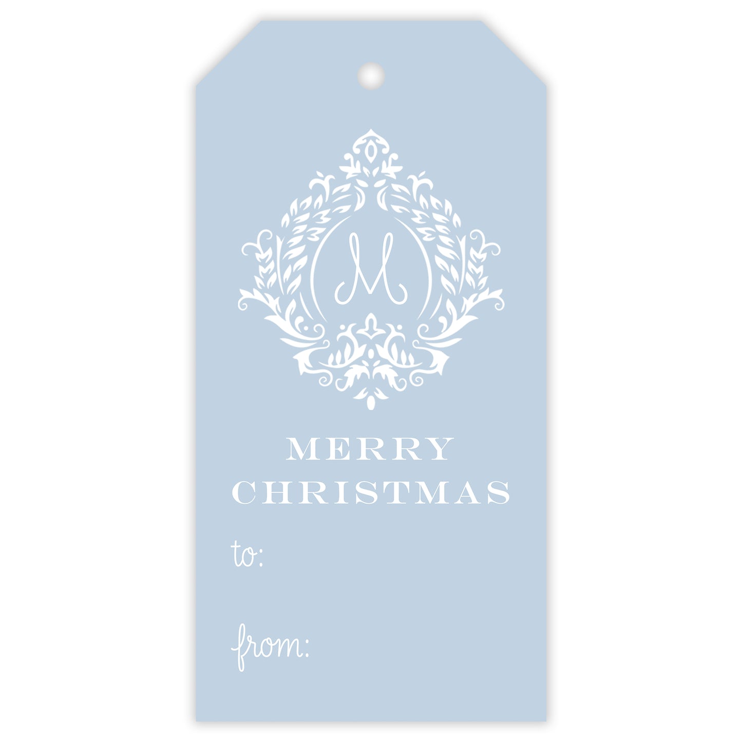 holiday vine fill-in gift tag