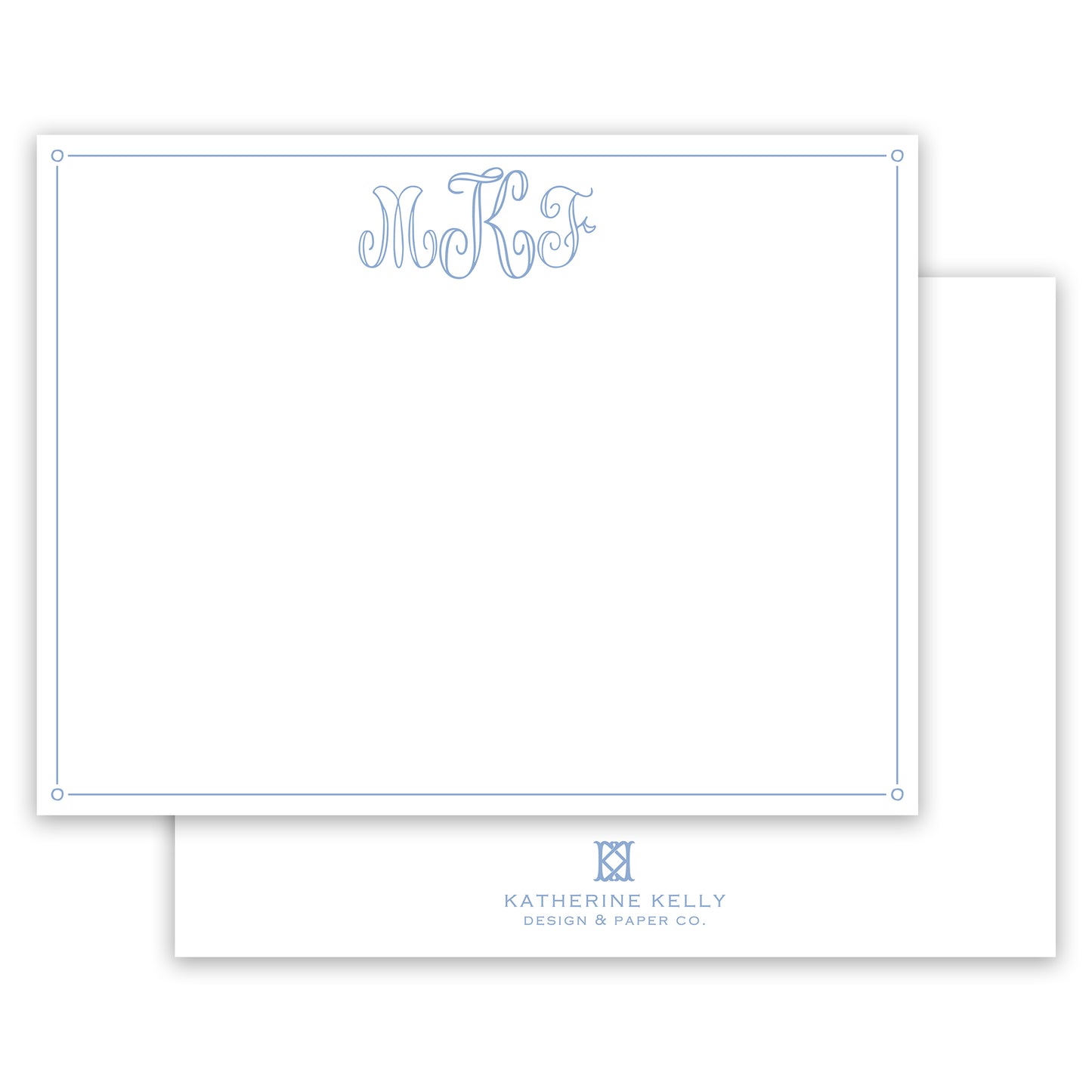 antoinette monogram notecard