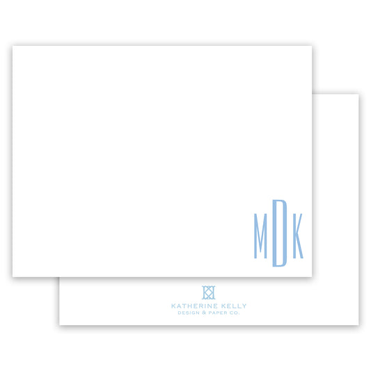 classic monogram notecard