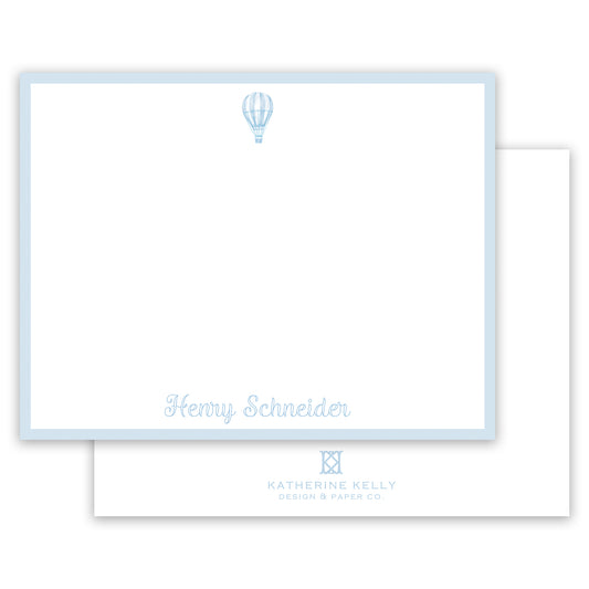 hot air balloon notecard