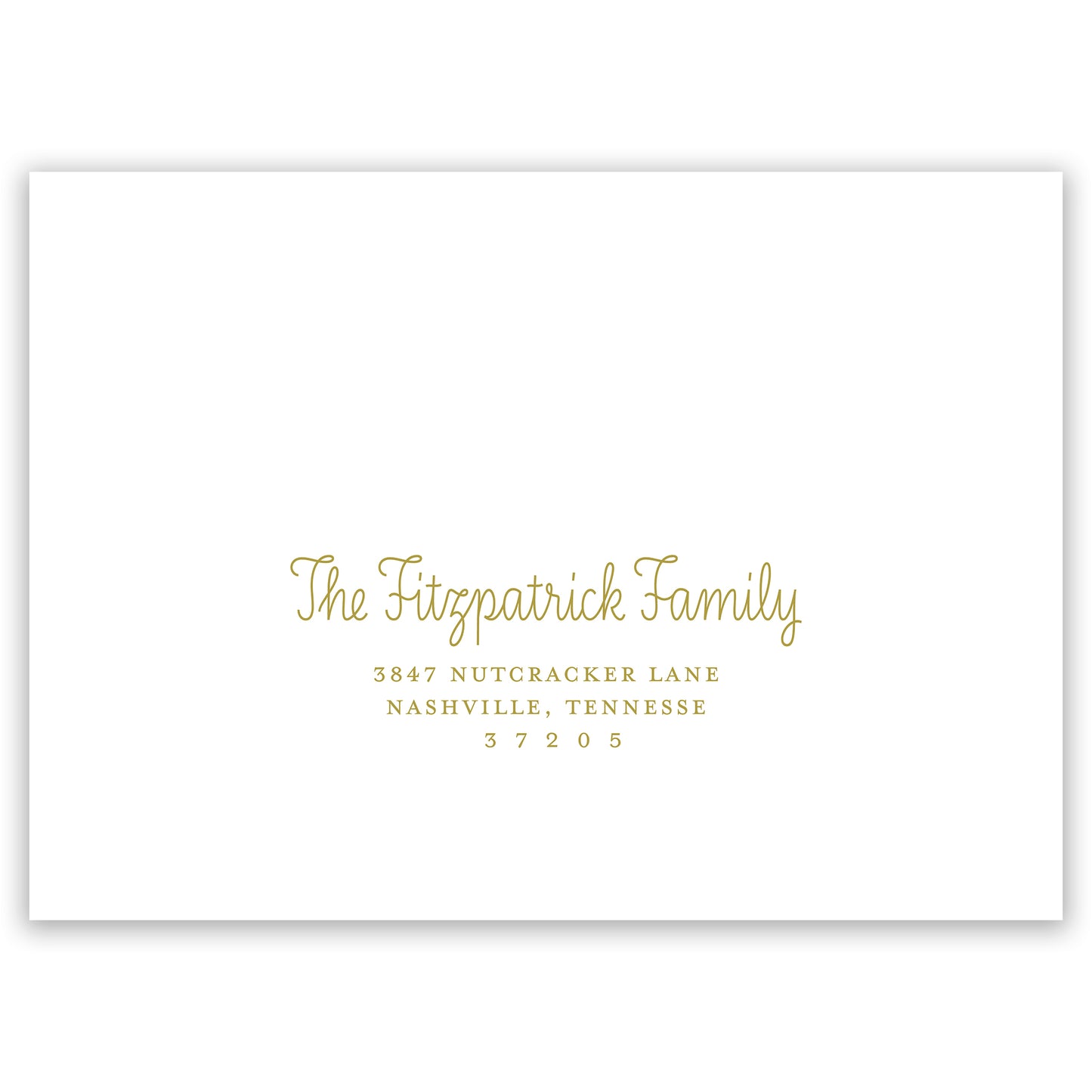 nutcracker green border landscape holiday card