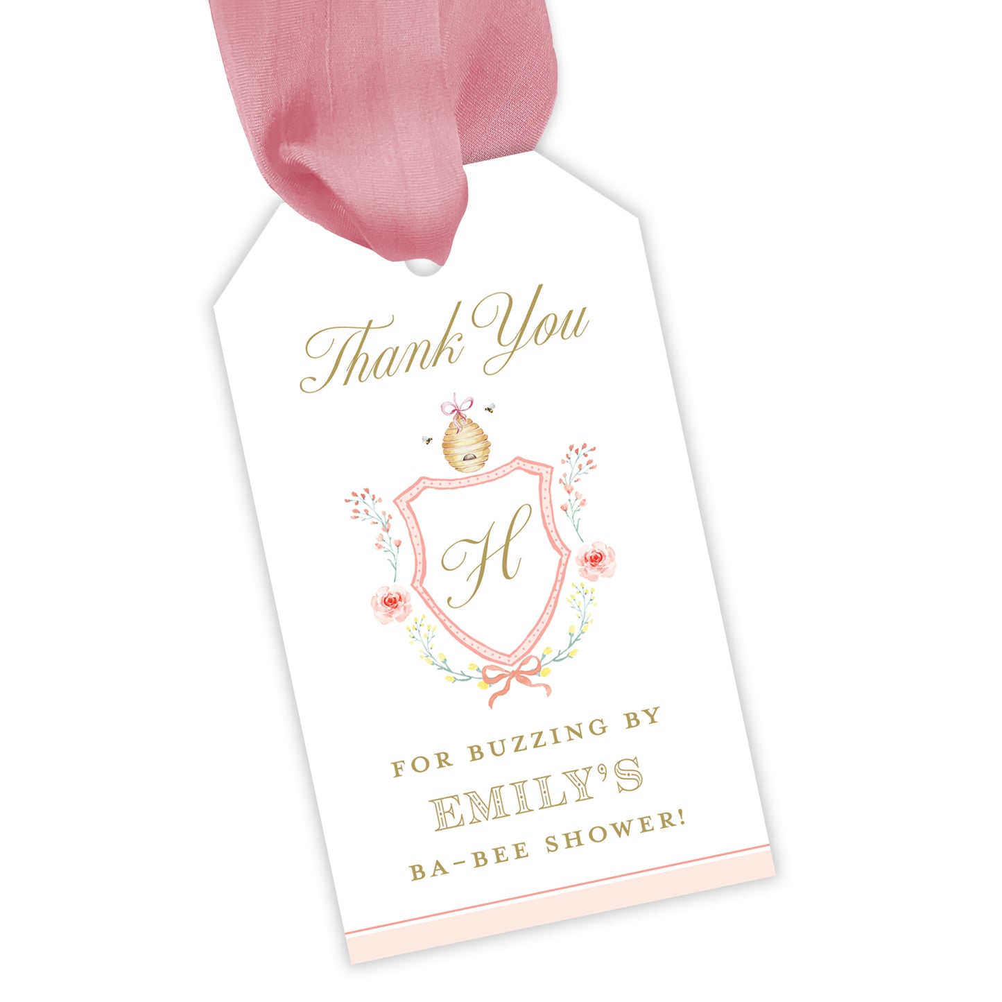 mommy to bee shower party favor tag