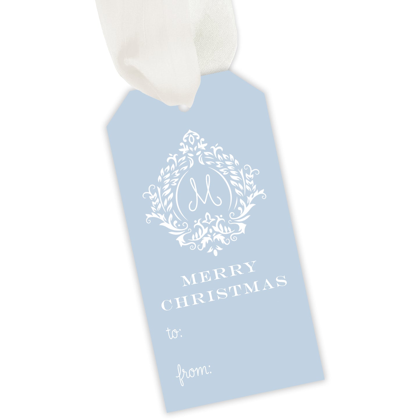 holiday vine fill-in gift tag