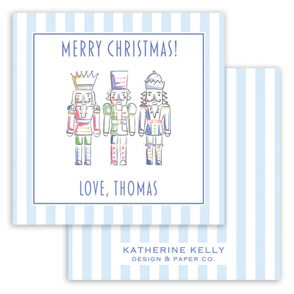 blue nutcracker enclosure card