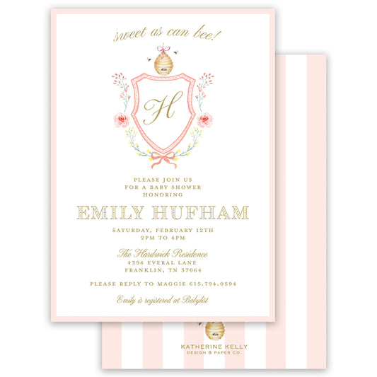 mommy to bee baby shower invitation